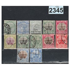 2345 BERMUDES BERMUDA 1884-1910 LOT 12 TIMBRES OBLITÉRÉS
