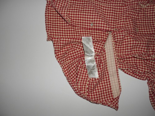 LEVI'S Women's WESTERN WEAR 1960's GIngham SHIRT LEVI'S VINTAGE CLOTHING Size S - Picture 8 of 12