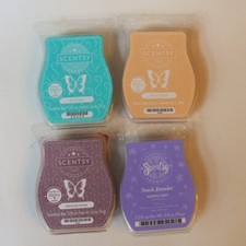 4 Pkgs Scentsy Bars Welcome Home, Skinny Dippin', By the Sea, French Lavender