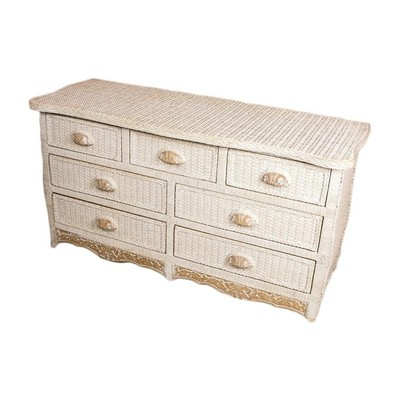 Pier One Jamaican Collection 7 Drawer Dresser Wicker Rattan Ebay