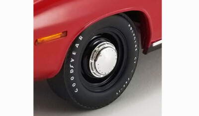MOPAR BLACK STEEL WHEELS & TIRES SET OF 4 PCS ACME 1:18 A1806123W GMP VINTAGE