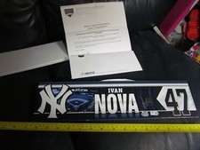 Ivan Nova Signed LOCKER ROOM NAME PLATE Steiner Certified