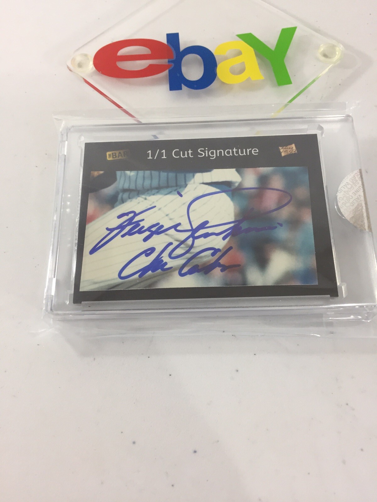Fergie Jenkins Auto 1/1 Card Psa Certified 2020 Bar Inscription Chi Cubs Cut view 4