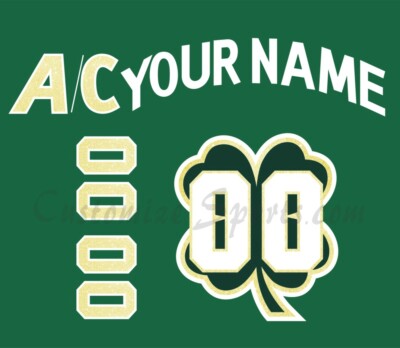 Los Angeles Kings Customized Number Kit For 2018 St Patrick's Day Uniform