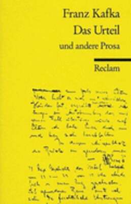 Das Urteil Und Andere Prosa by Franz Kafka: New