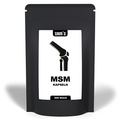 MSM Kapseln   365 Stück für 6-12 Monate   hochdosiert, ohne Zusätze, vegan