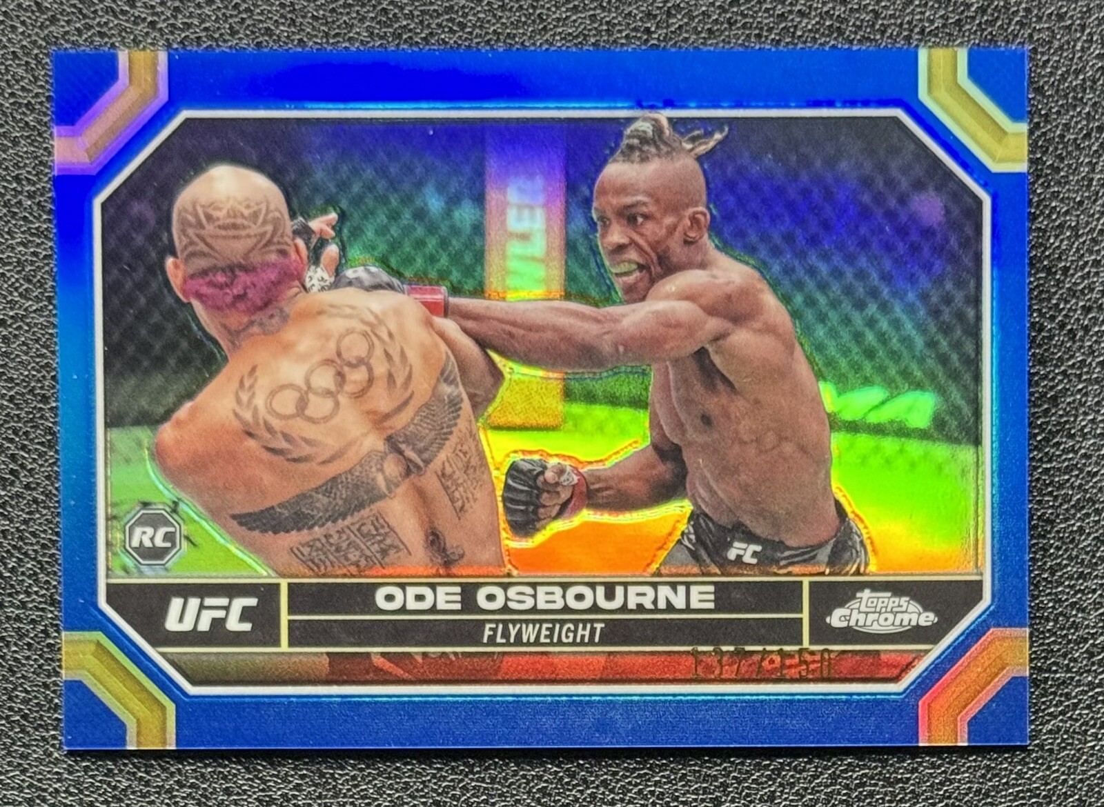 2024 Topps Chrome UFC Ode Osbourne RC Rookie #133 Blue Refractor 137 /150