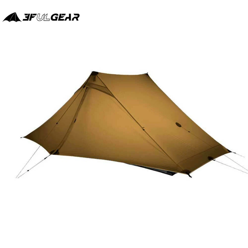 3F UL Gear Lanshan 2-person Tent Rodless Ultralight 15D Waterproof Wild Camping