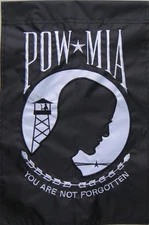 12x18 Embroidered POW MIA POWMIA Nylon Sleeved Garden Flag 12"x18"