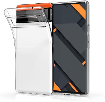 Für Google Pixel 6 5G Hülle, Slim Klar Silikon Stoßfest Gel TPU Handy Cover