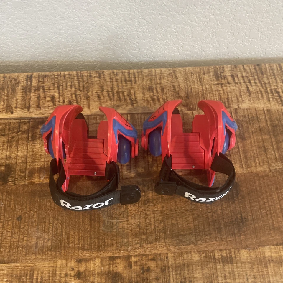 Razor Jetts Tacón Ruedas Spiderman Marvel Ajustable Zapato Patines Rojo Niños Foto 4 de 4