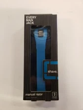 Every Man Jack Manual Razor with 2 Cartridges  New in Box Teal
