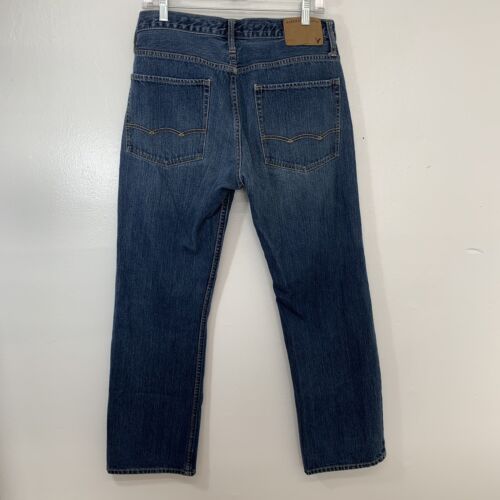 Jeans American Eagle Relaxed Uomo 31 Gamba Dritta Blu Casual Lavoro Western 29" - Foto 4 di 11