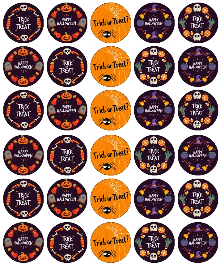 Halloween Kinder x 30 Cupcake Topper Essbar Oblate Papier Fee Tortenaufleger.