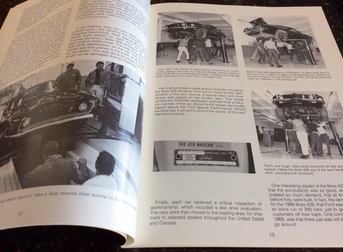 Original Boss 429 Mustang book. Stephen B. Strange. Autographed! KK 429-81. 1st! - Picture 4 of 7