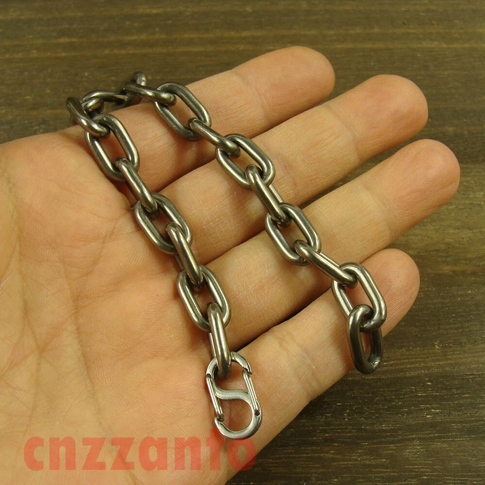 Heavy duty Pure Titanium Ti 9.5mm width anti allergy Bracelet Hand Chain H896 - Image 3 of 4