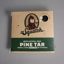 Dr. Squatch Pine Tar and Frosty Peppermint Soap for Men - 5oz