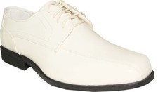 Jean Yves JY02 Dress Shoe Double Runner Tuxedo for Formal Event Ivory Patent