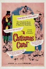 A Christmas carol Alastair Sim 1951 poster reprint  18x12 inches