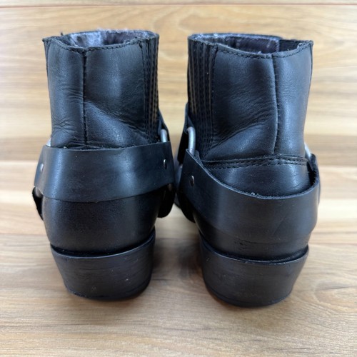 Durango Mens Boots 9.5 Harness Ankle Chelsea Boot 5" Lifestyle Black Leather - Picture 7 of 10