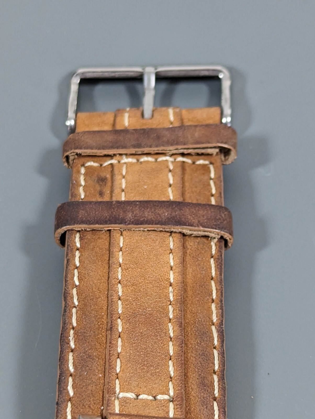 Rumours Silver Tone Dial Rectangle Case Brown Lea… - image 2