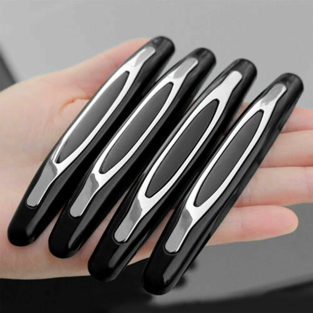 4PCS Black Car Door Edge Guard Scratch Strip Anti-scratch Protector Accessories