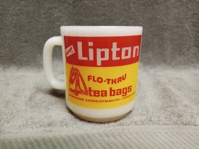 Brisk LIPTON FLO-THRU TEA BAGS 3.5'' - 8 Ounce - Glass Bake Coffee Mug