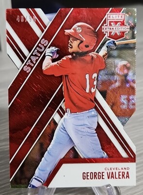 George Valera 2017 Elite Extra Edition Die Cut /99 #140 Cleveland Guardians 