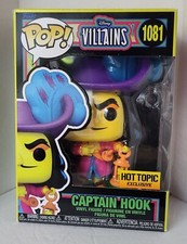 Villanos Disney Pop! Figura Vinilo Capitán Garfio (Luz Negra) Hot Topic Exclusivo