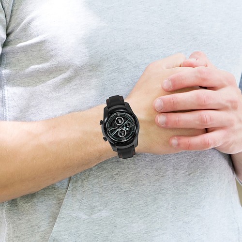 Silikonowa bransoletka 22mm do Ticwatch Pro 3 / Ticwatch Pro 3 LTE Sport Pasek do zegarka - Zdjęcie 2 z 12