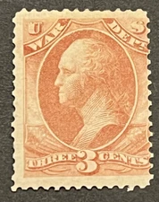 Travelstamps: US Stamps Scott # O85 - 3 Cent Official Mint MOGH