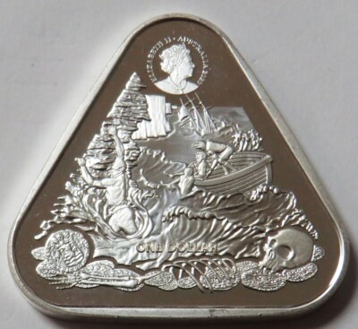 銅 鳳凰 紙鎮 高15.5cm 共箱(K-RC961) 2020 AUSTRALIA $1 ZUYT DORP 1712 SHIPWRECK TRIANGLE 1 OZ