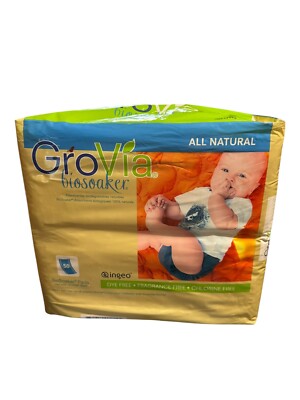 NOS 2015 GroVia Disposable BioSoaker Pads for Baby Cloth Diapering 50 count
