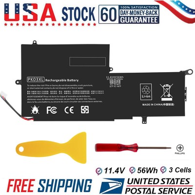 PK03XL Laptop Battery For HP 789116-005 4810A SPECTRE 13-4000 13-4003DX NEW