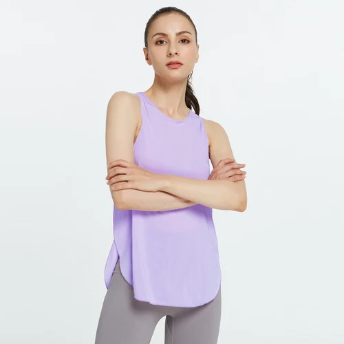 Women's Workout Tank Tops Cool-Dry Sleeveless Loose Fit Yoga Shirt Athletic Tops - Bild 20 von 41