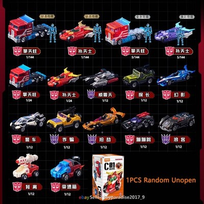 Transformers 1/64 Car Model Hot Blokees Wheels Blind Box Model Kit Toys