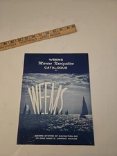 WEEMS MARINE NAVIGATION CATALOG  VINTAGE 11 X 9.  8 Pgs Tot