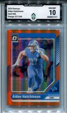 2024 Donruss Optic Aidan Hutchinson ORANGE 224/249 #68 MA 10