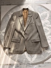 Vintage 1984 Christian Dior Monsieur Pure Virgin Wool Beige Blazer