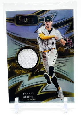 2025 PANINI SELECT KONNOR GRIFFIN SILVER SPARKS ROOKIE PATCH RC #SP-KG PIRATES