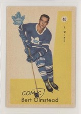 1959-60 Parkhurst Bert Olmstead #40 HOF 1q2