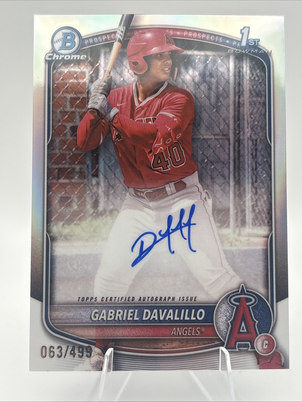 2025 Bowman Chrome - Gabriel Davalillo 1st Refractor auto 063/499