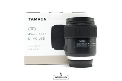 Tamron SP 45mm F1.8 Di VC USD für Nikon F Neue Originalverpackt (lesen) #000973