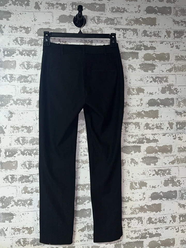 ¡NUEVO CON ETIQUETAS! Pantalones de jacquard a rayas Club Monaco para mujer - negros talla 0 $198 Foto 4 de 4