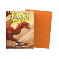 Dragon Shield Matte Amber Case Display - x10 Boxes of 100 Matte Sleeves - NEW!