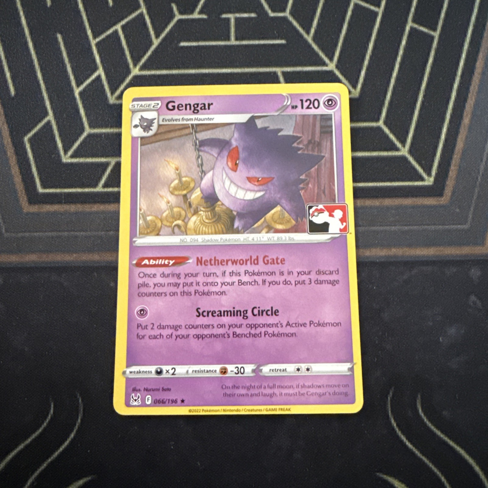 Gengar Play Stamp 066/196 NM Prize Pack Series