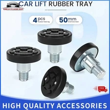 4PK 50mm Car Lift Rubber tray Heightening Feet Plus High Leg Pads Shaft Diameter