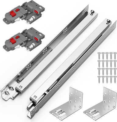 9 12 15 18 21 Inch Undermount Soft Close Drawer Slides, Full Extension 3D Lockin