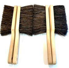 Wooden Handle Bench Shop Horse Hair Soft Bristle Brushes Qty 4