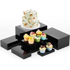 6 Pcs Large Buffet Risers, 7 to 12 Inch Catering Dessert Table Risers Food De...